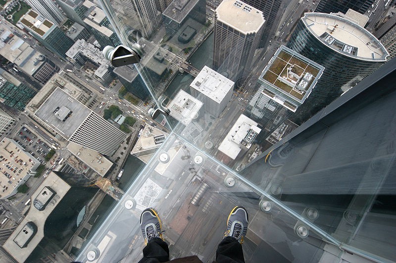 The Ledge Viewing Boxes at the Willis Tower, Chicago, USA